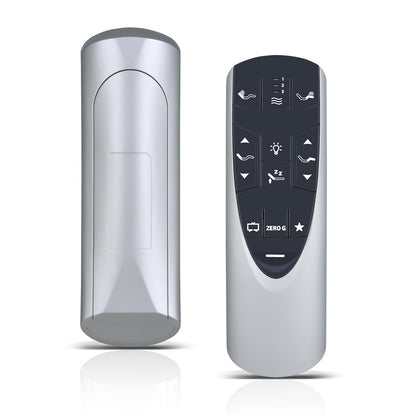 RF502A RF358A New Replacement Remote Control for Tempur-Pedic Ergo or Ergo Extend Adjustable Bed Base JDLK.33.01.18 RF358A, JLDK.33.01.36, RF502A（Silver）