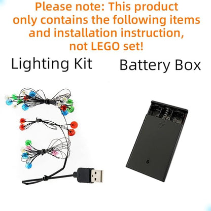 LED Light Kit Compatible with Lego Christmas Wreath 2-in-1 - Lighting Set for Lego 40426 Building Model (Model Set Not Included)