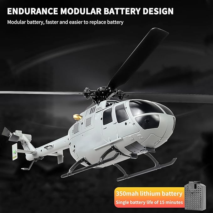 GoolRC C186 Remote Control Helicopter 4 CH Single Propeller Without Ailerons RC Helicopters with 6-axis Gyro Stabilization Altitude Hold RC Airplane Drone Toys for Teen Adults