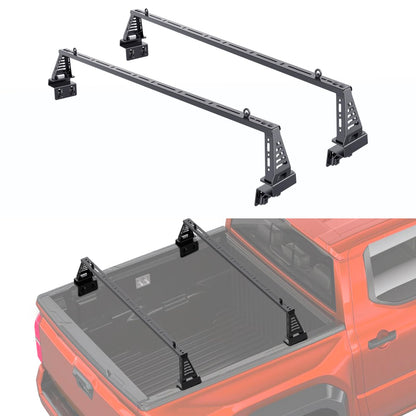 IIIREENO Overland Bed Bar for Mid-Size Trucks/Compatible with Retractable Hard Tonneau Cover, Soft Cover/No Drilling