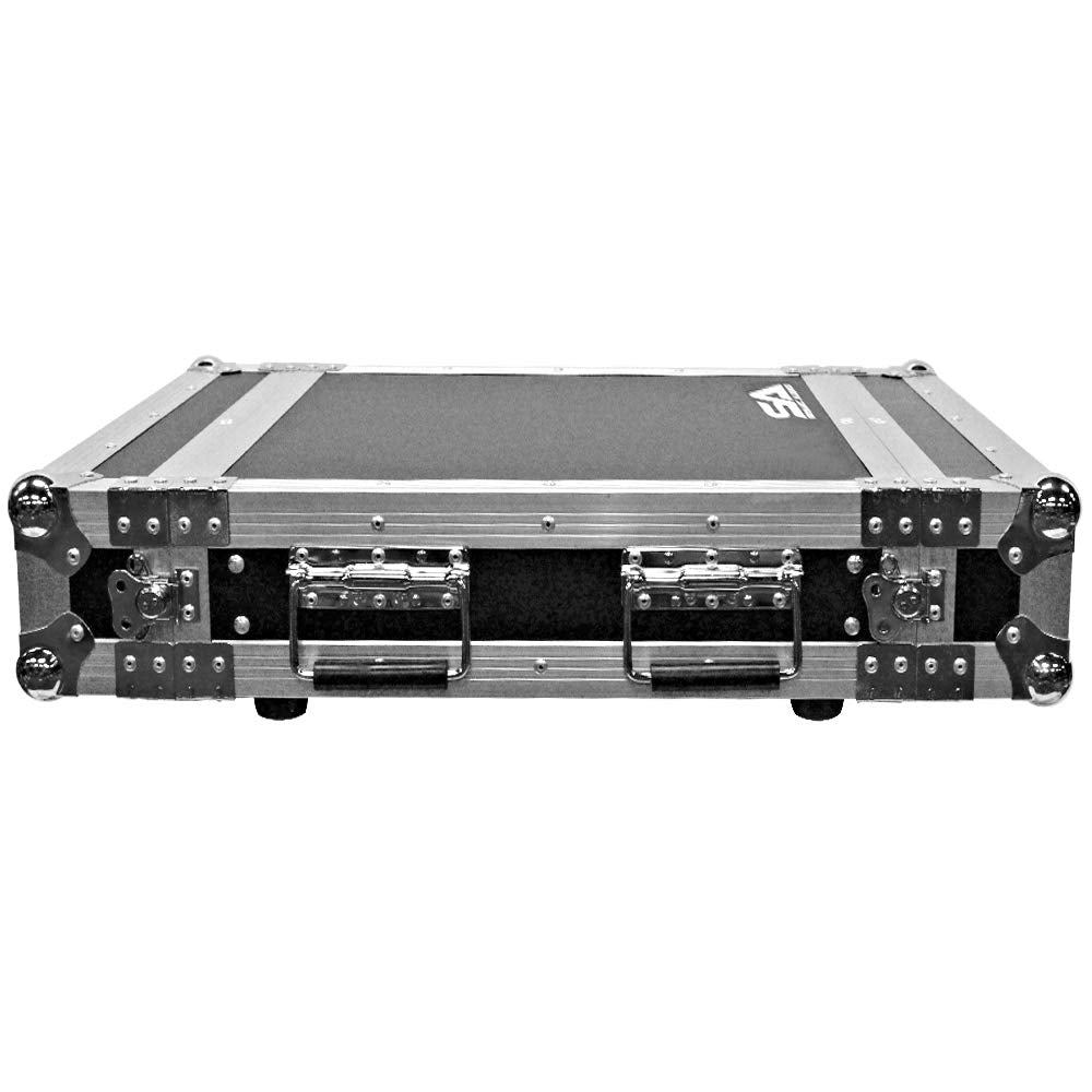 Seismic Audio - SATAC2U - Heavy Duty 2 Space ATA Rack Case - 2U Vertical PA DJ Amplifier Flight Case - Pro Audio DJ Rack