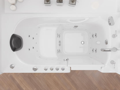 ANZZI Walk-In Tub, 30 x 60 in, Right Drain, Air & Whirlpool Jets, 110V