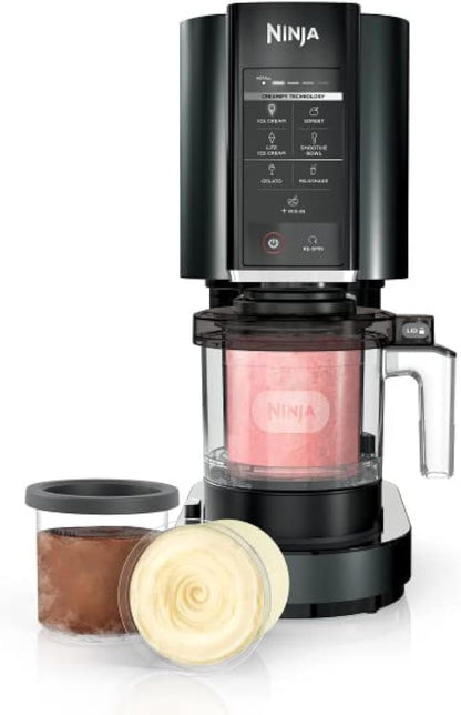 Ninja CREAMi Ice Cream Maker - Create Delicious Sorbets & Milkshakes | Includes 3 CREAMi Pints, Black