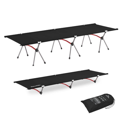 Naturehike ArmyWild Folding Camping Cot, Height Adjustable Ultralight Backpacking Cot, Portable Camping Bed for Camping Hiking Travel Home