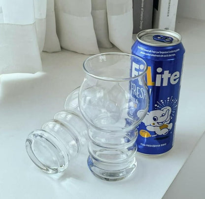 PIETA Cloud-Shaped Beverage Drinking Glass Cup Gift Set (14.5oz, 2pcs) with Coasters – Stylish Gift for Any Occasion