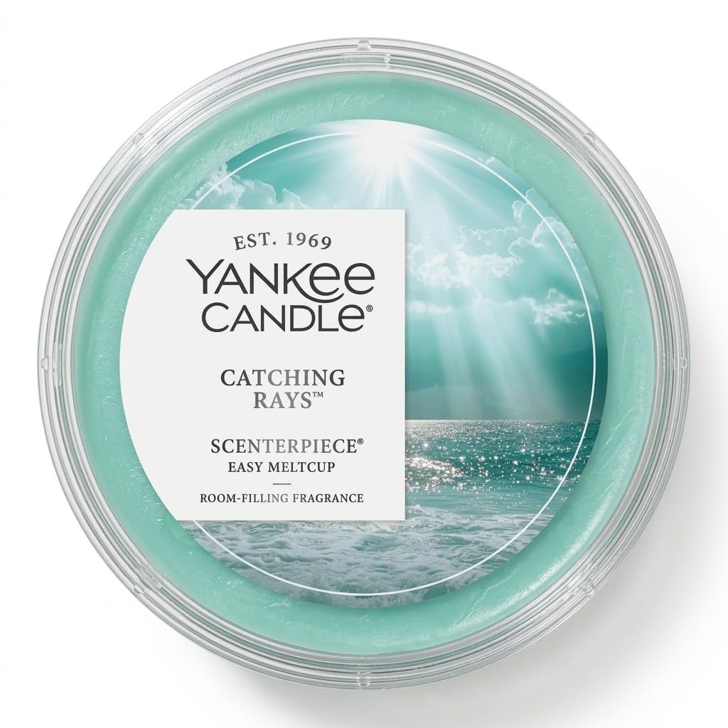 Yankee Candle Catching Rays Fragrance MeltCups for Scenterpiece Warmers, Fresh & Clean Summer Scent, (Pack of 4)