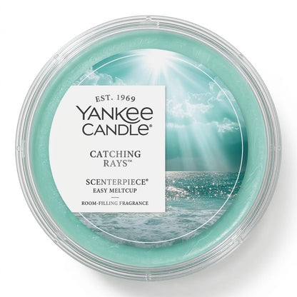 Yankee Candle Catching Rays Fragrance MeltCups for Scenterpiece Warmers, Fresh & Clean Summer Scent, (Pack of 4)