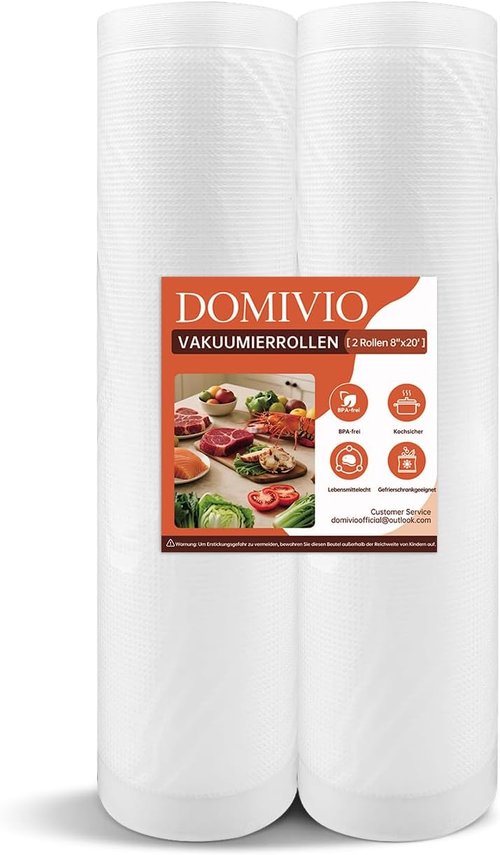 FoodSaver Vacuum Sealer Rolls - 2 Pack BPA-Free 8" x 16' Bags for Food Storage & Sous Vide Cooking
