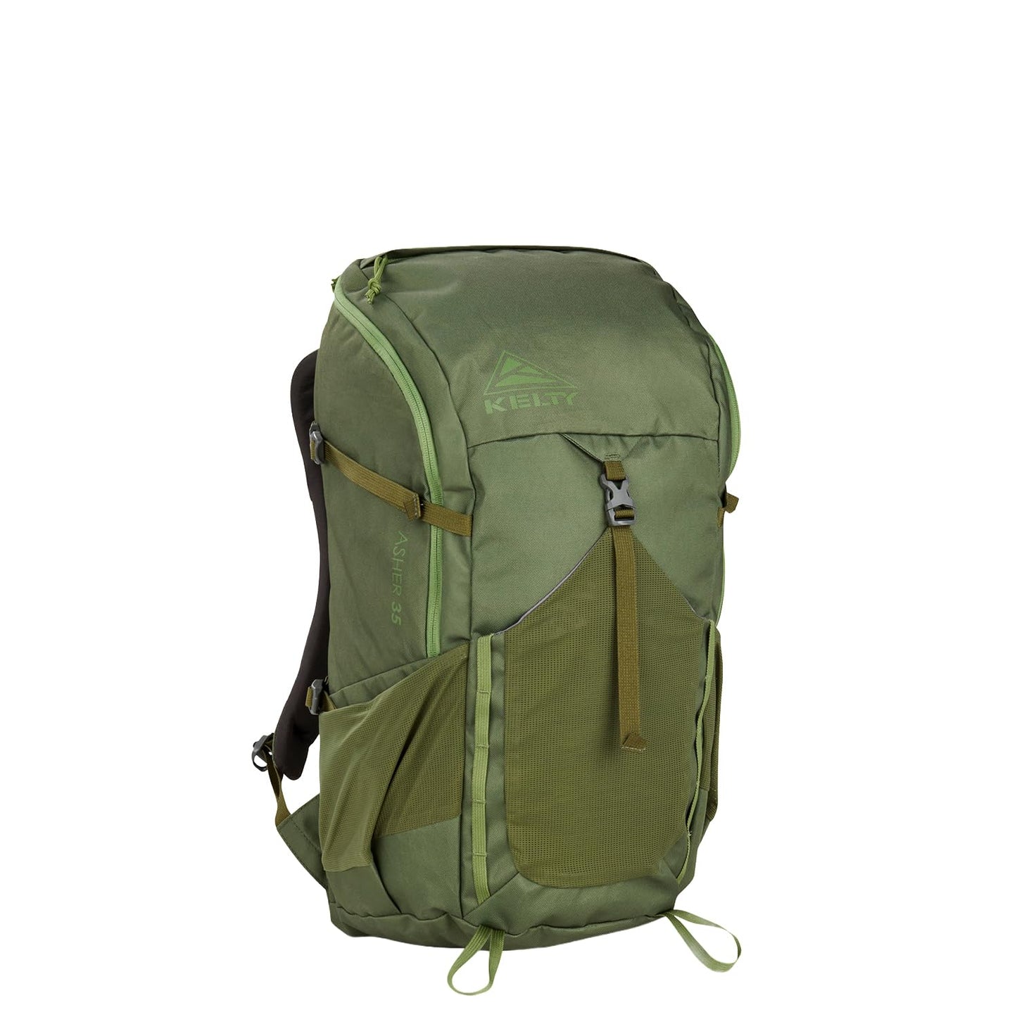 Kelty Asher Backpack, Daypack to Multi-Day Backpacking Capacity, Hiking, Lightweight Travel Pack, Internal Frame (35L Winter Moss)
