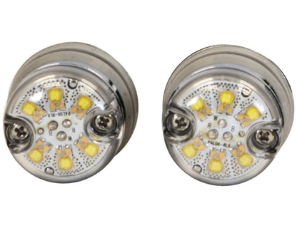 Buyers Products 8891326 Push-On LED Hideaway Strobe Light Kit, 6 High-Intensity LEDs, Amber Warning Light, 19 Flash Patterns, Sync Up to 8 Heads, Headlight & Taillight Install, Work & Utility Trucks