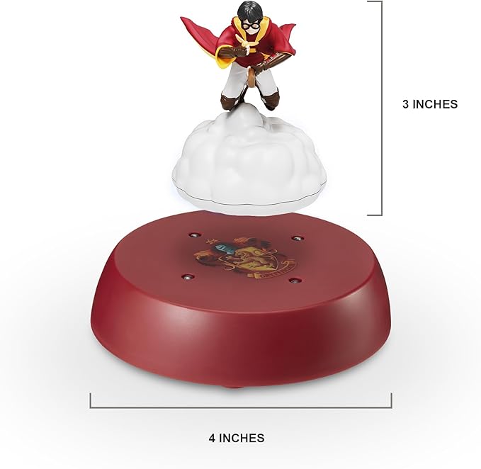 WARNER BROS Harry Potter Levitating Figurine Display - Magnetic Levitation Floating Harry Potter Collectible Display with LED Lights