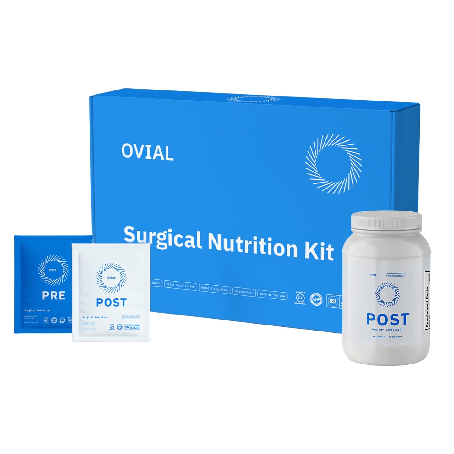 Surgical Nutrition Kit – 6-Week Pre-Op & Post-Op Recovery Supplement System – Supports Healthy Recovery Response, Muscle Preservation, Helps Improve Sleep – Orthopedic Recovery Protocol