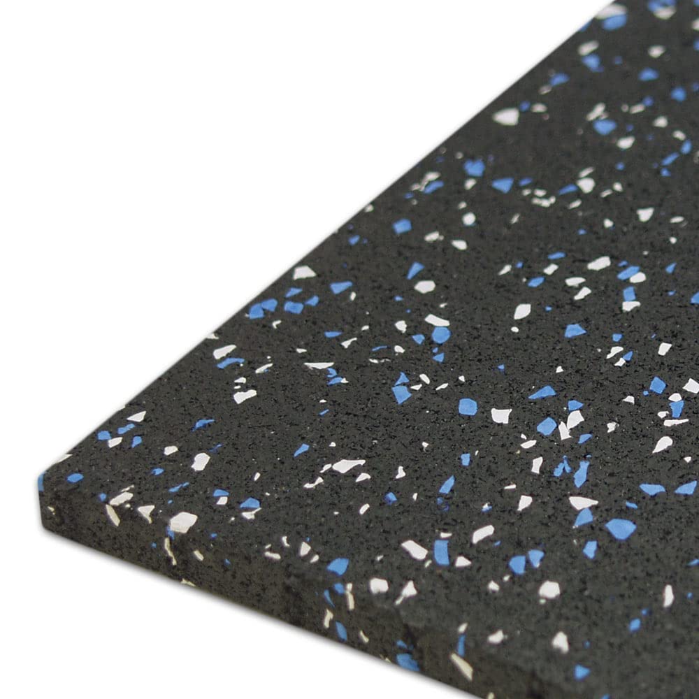 Rubber-Cal Elephant Bark Flooring, Green Dot, 3/8-Inch x 4 x 9-Feet