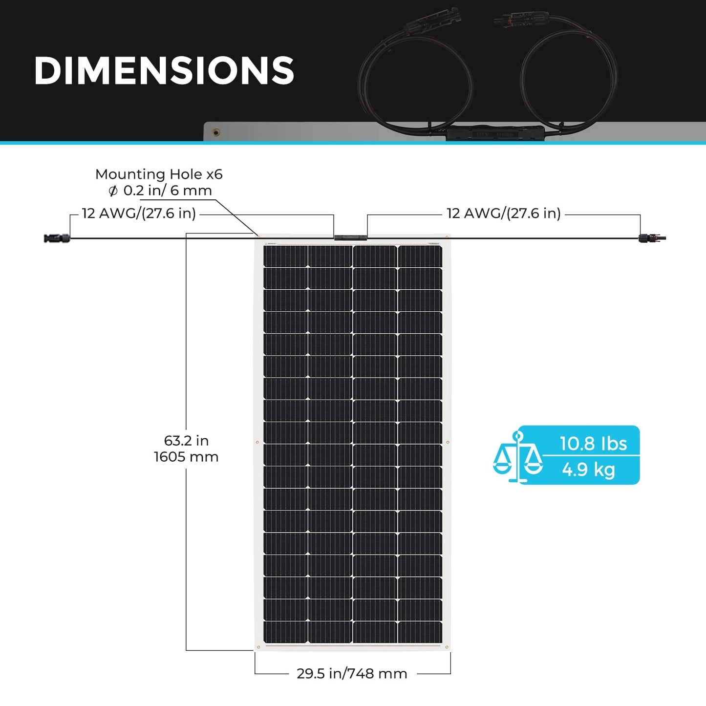 Renogy Solar Panels 200 Watt 12V, Flexible Solar Panel 200W 22% High-Efficiency, 240° Ultra Lightweight Solar Panels for Marine RV Cabin Van Car Boat Camping Curve Surfaces