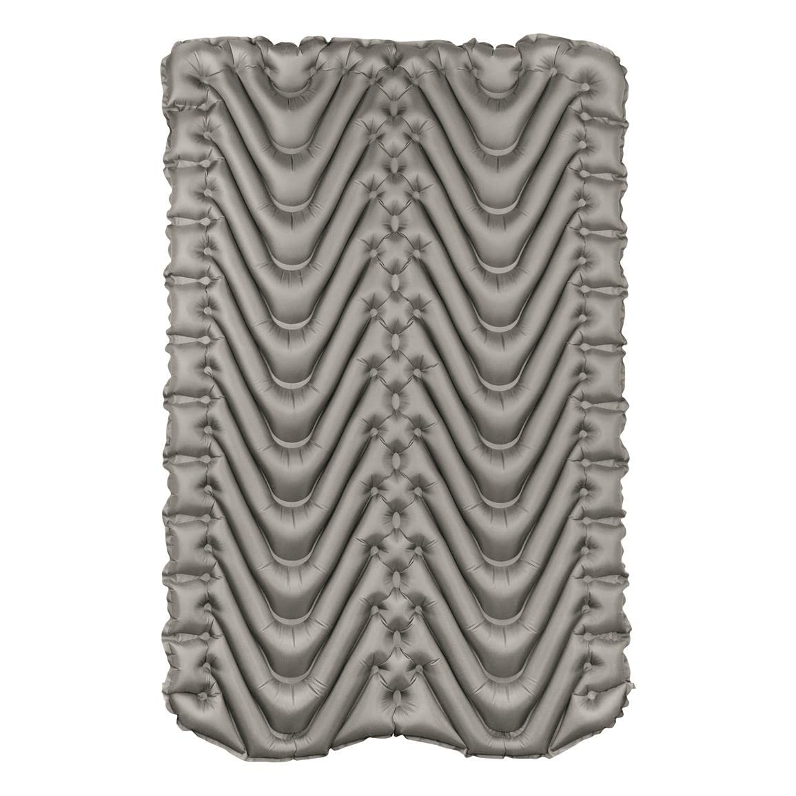 KLYMIT Double V Inflatable Sleeping Pad | Thick, Lightweight, Easy to Inflate, Foldable Air Bed Mattress for Camping & Backpacking