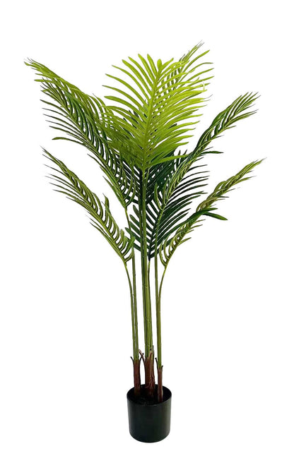 Kiko Artificial Palm Tree -4 Ft Tall Fake Floor Plant Greenery Potted Plants for Office,Gymnasium Room, Living Room, Dinner Room, Shopping mall,Artificial Plant for Indoors and Outdoors
