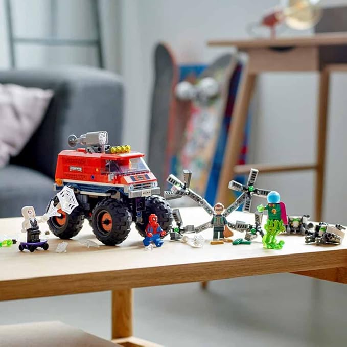 LEGO Marvel Spider-Man: Spider-Man's Monster Truck vs. Mysterio 76174 Cool Collectible Birthday Gift for Kids New 2021 (439 Pieces)