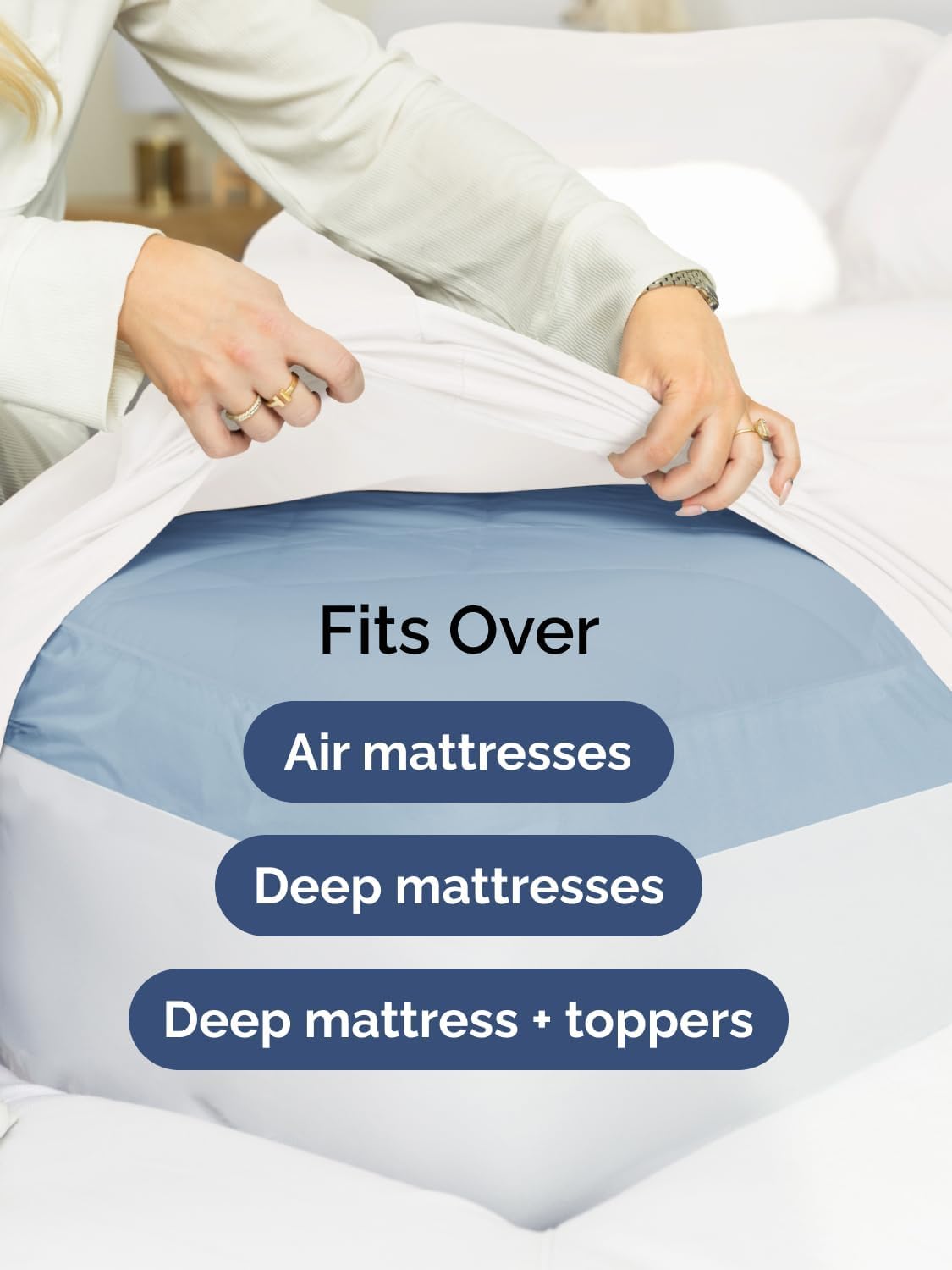 Ultra Soft Extra Deep Twin Sheet Set by Comfy Hotel | 3-Piece Breathable Cooling Bedding - Fits 18-24 Inch Mattresses - Wrinkle & Fade Resistant - White