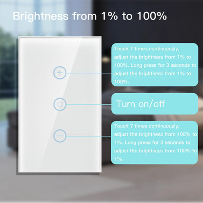 BSEED Smart Light Switch,1 Gang WiFi Touch Switch with Smart Life APP Control and Timing Function,Black Single Pole Switches Work with Amazon Alexa,Google Assistant -(3 Way) Multi-Control Association
