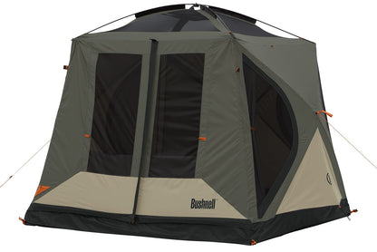 Bushnell Tent | Instant Pop Up 3P / 4P/ 6P / 8P Hub Style Tents | Best Pop Up Tent for Camping, Hiking, Family Camping, Hunting, Fishing, and Basecamp (4 Person)