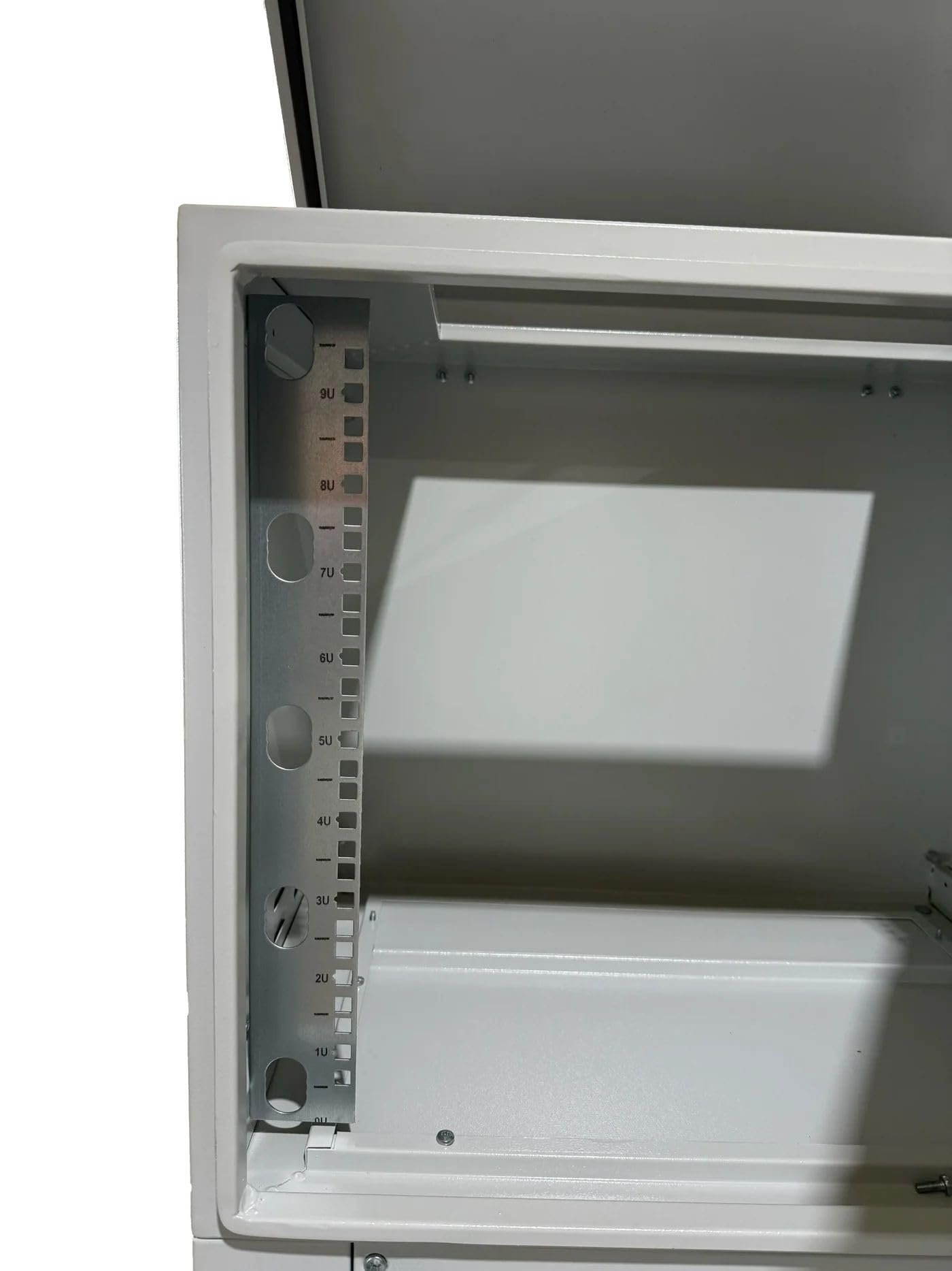 STURDX 9U Outdoor Network Cabinet – 19″ 600 × 600 mm (24"x24") Enclosure – IP66 Weatherproof Pole/Wall-Mount Cabinet