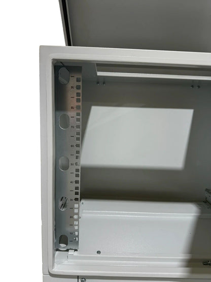 STURDX 9U Outdoor Network Cabinet – 19″ 600 × 600 mm (24"x24") Enclosure – IP66 Weatherproof Pole/Wall-Mount Cabinet