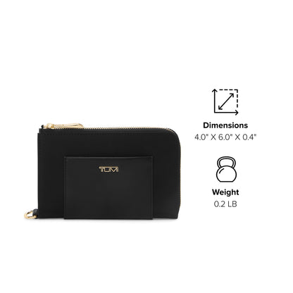 Tumi Unisex Passport Case Black/Gold One Size
