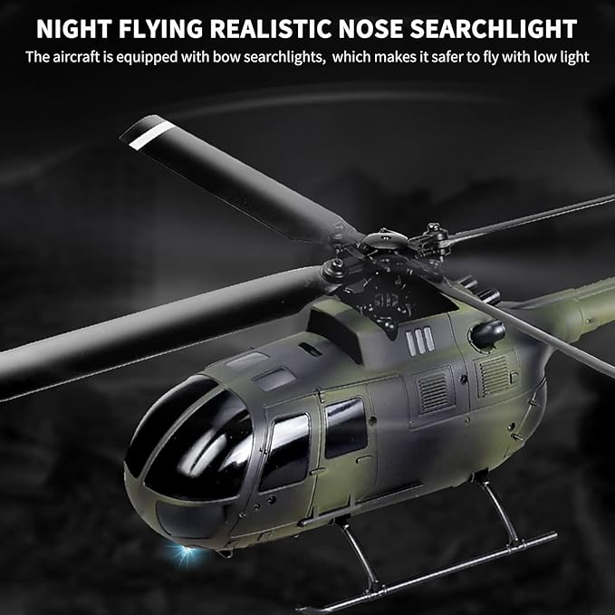 GoolRC C186 Remote Control Helicopter 4 CH Single Propeller Without Ailerons RC Helicopters with 6-axis Gyro Stabilization Altitude Hold RC Airplane Drone Toys for Teen Adults