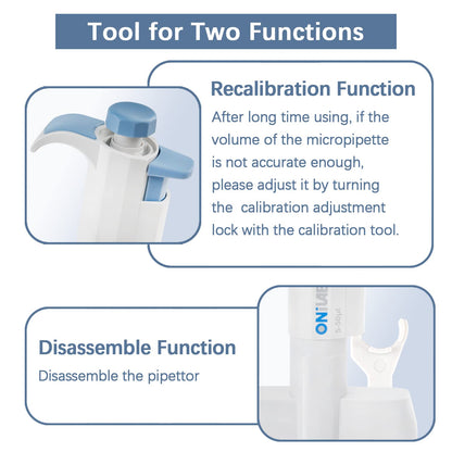 ONiLAB Lab Micropipette, Adjustable Volume 12-Channel Multichannel Pipettors, 50-300μl