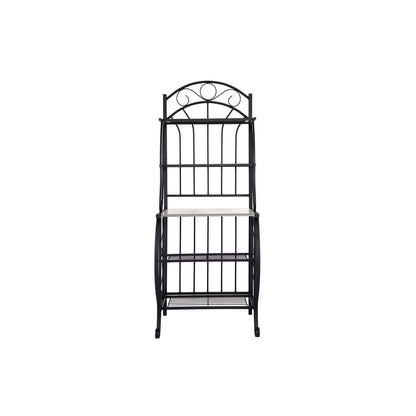Boraam Valencia Baker's Rack with Faux Marble Shelf
