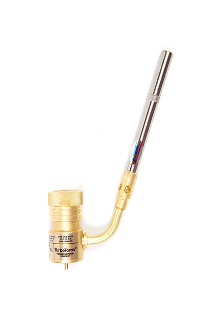 TURBOTORCH 0386-0403 STK-9 Hand Torch Kit for Soft Soldering and Brazing Copper, Brass, Steel, Bronze, Aluminum, Propane/Mapp Pro, Extreme Swirl Technology, 360 Degree, STK-R Regulator, ST-3 Tip