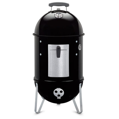 Weber Smokey Mountain Cooker 14-Inch Charcoal Smoker – Outdoor BBQ Smoker with Dual Cooking Grates, Porcelain‑Enameled Kettle & Temperature Control Dampers