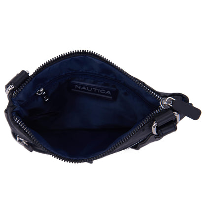 Nautica Lakeside Signature Jaquard North South Crossbody Bag