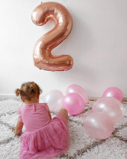 Rose Gold Number 23 Balloon 40 inch, 23 Number Balloons, 23rd Birthday Decorations, 23 Year Old Women Men Rose Gold Party Supplies