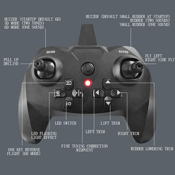 RC Plane Remote Control Airplane RTF 4CH Brushless Tail Motor 3D / 6D Stunt Function SU35 Jet Aircraft with Hobby Model 2 Left Hand Throttle