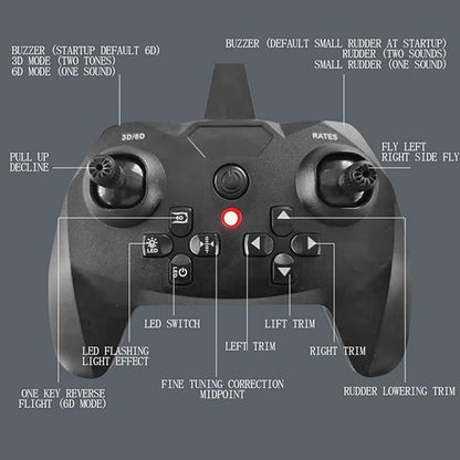 RC Plane Remote Control Airplane RTF 4CH Brushless Tail Motor 3D / 6D Stunt Function SU35 Jet Aircraft with Hobby Model 2 Left Hand Throttle