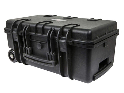 Monoprice Weatherproof Hard Case - 22 x 14 x 10 Inches, With Wheels and Customizable Foam, Shockproof, IP67, Ultraviolet And Impact Resistant Material, Black - Pure Outdoor Collection