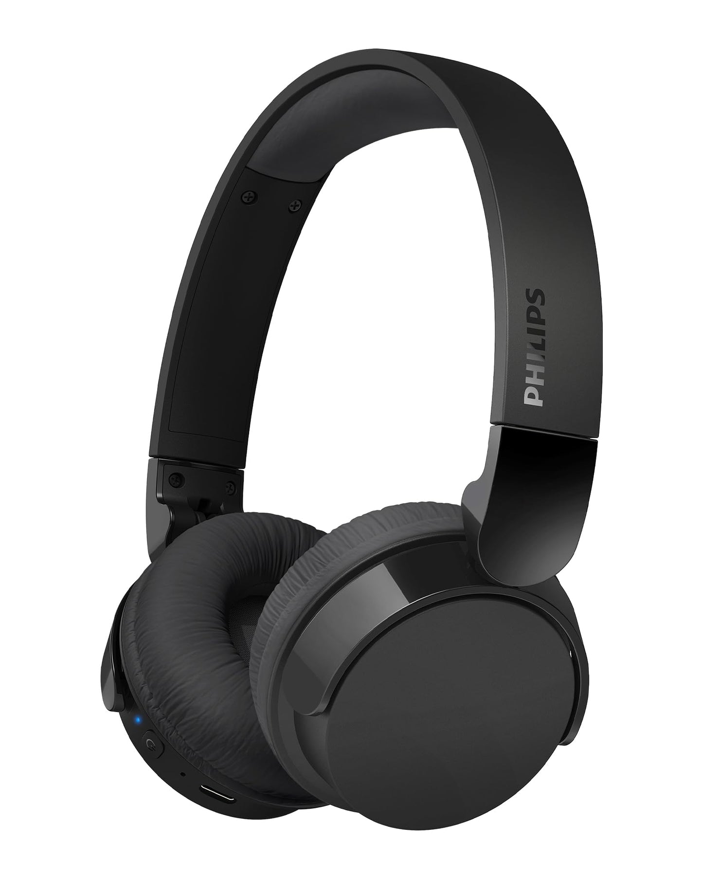 PHILIPS H3209 Wireless Headphones,On-Ear Bluetooth Headphones, Dynamic Bass, Sound Signature,Clear Call,25H Battery Life,Fast Charging,Soft Ear Cups,Bluetooth 5.3,Compact Design,Light,Dark Black