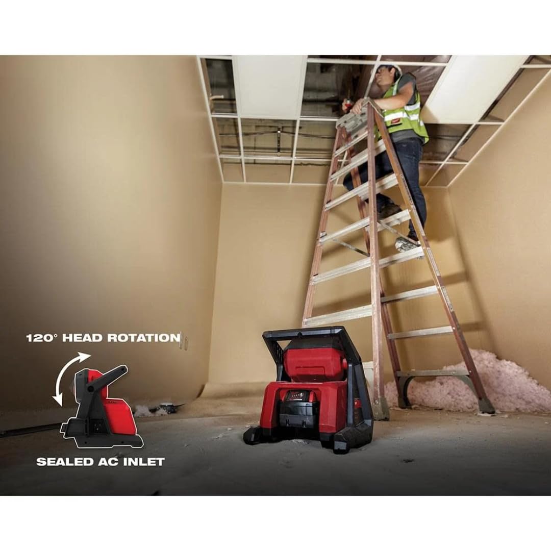 Milwaukee 2366-20 M18 ROVER Compact Lithium-Ion Dual Power 4000 Lumens Corded/ Cordless LED Flood Light (Tool Only)