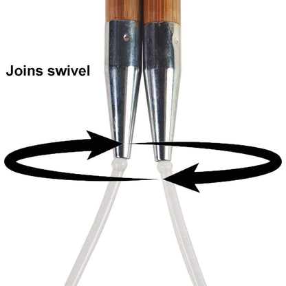 ChiaoGoo Bamboo Patina 9 inch (23cm) Circular Knitting Needles US Size 9 (5.5mm) 2009-9 with Stitch Holder