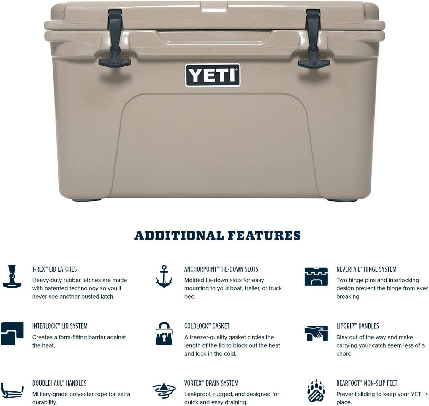 YETI Tundra 45 Cooler, Rescue Red/Blazing Orange