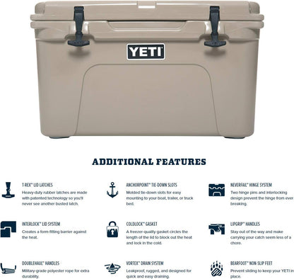 YETI Tundra 45 Cooler, Rescue Red/Blazing Orange