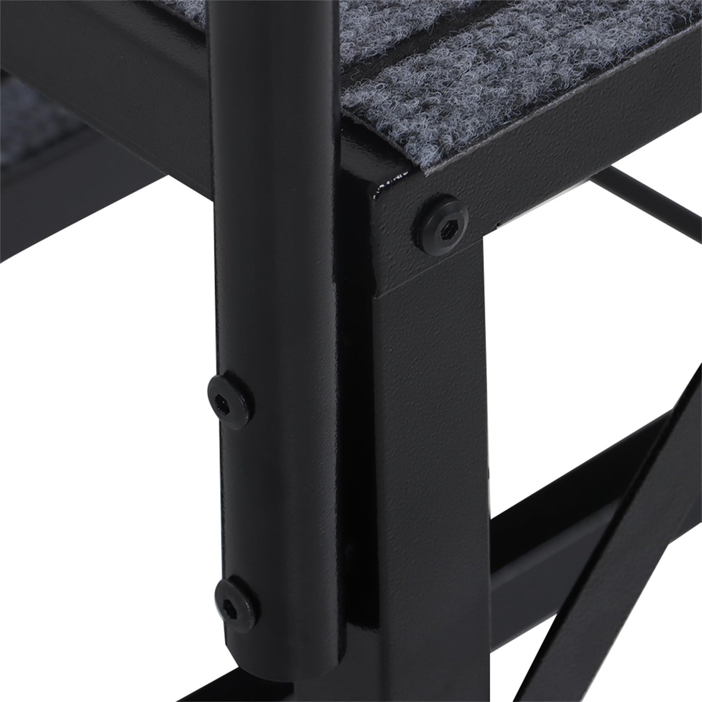 labwork 4 Step RV Steps with 2 Handrails w/Step Mat 660 lbs Load Capacity Spa Steps Outdoor Stairs for 5th Wheel RV Camper Trailer Porch with Non-Slip Mats