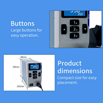 ATTEN ST-965 Soldering Station, Digital Display Welding Station, Equipped with Automatic Sleep Function and ℃/℉ Switching, Suitable for Mobile Phone Chip and Electronic Repair. 110V 65W