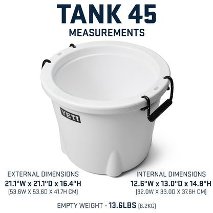 YETI TANK 45 Bucket Cooler, White