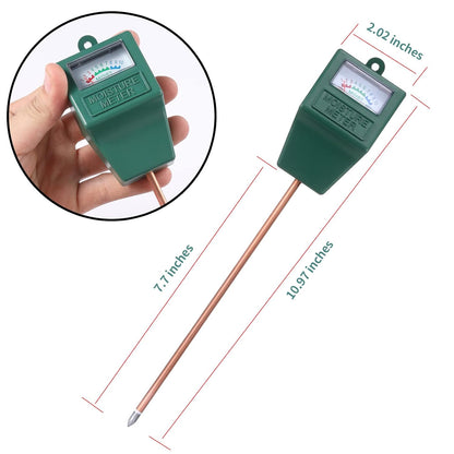 Skiennix Soil Moisture Meter - Accurate Plant Water Tester for Indoor & Outdoor Use | 2-Pack (Black & Green)