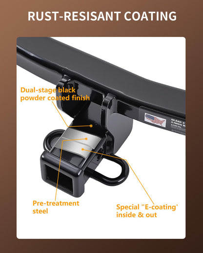 2” Receiver Trailer Hitch Compatible with Legacy & Outback 2020–2025 | Class 3 | 3,500 lbs Towing Capacity | Easy Bolt-On Install