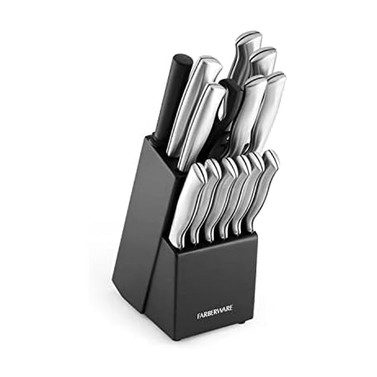 Farberware Juego de cuchillos de acero Inoxidable con sello bloque de 15 piezas