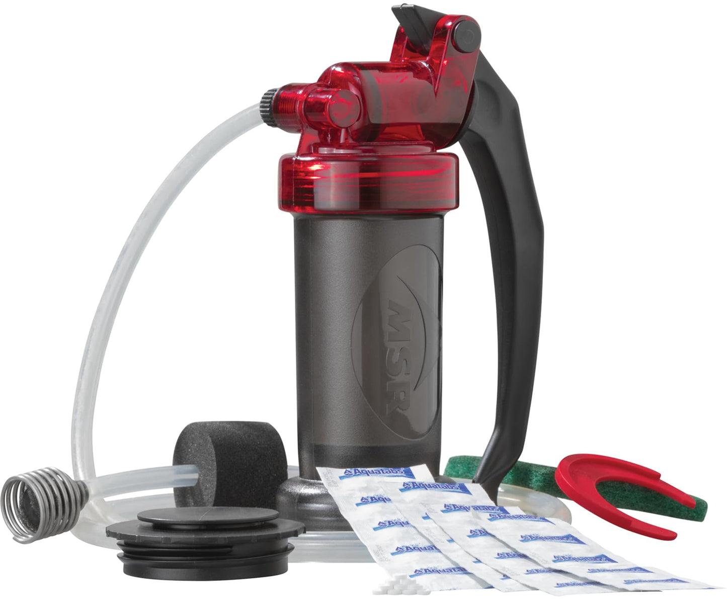 MSR MiniWorks EX Backpacking and Camping Water Purifier System with Water Purification Tablets