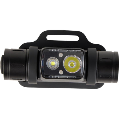 Drake Waterfowl EVO1500 Lumen Headlamp – Rugged Waterproof Aluminum Headlamp with Rechargeable Power Supply, Multi-Mode Light, and Lockout Setting, Old School
